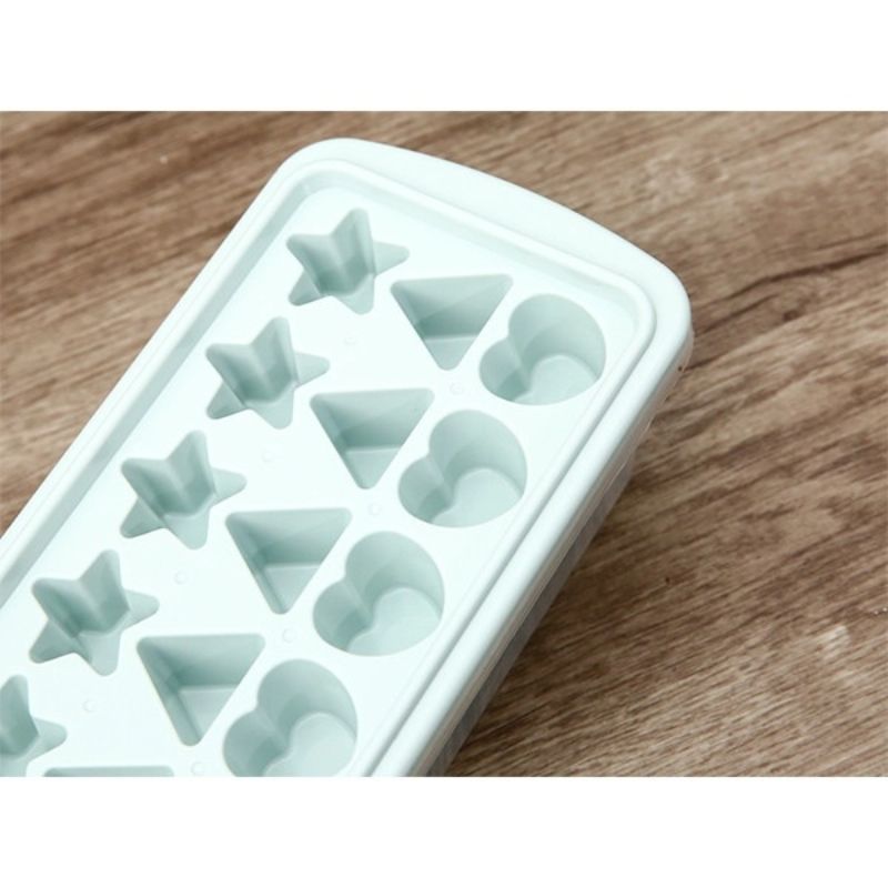 Inochi - Kari 21 Slot Creative Ice Tray With Lid - Pearl White