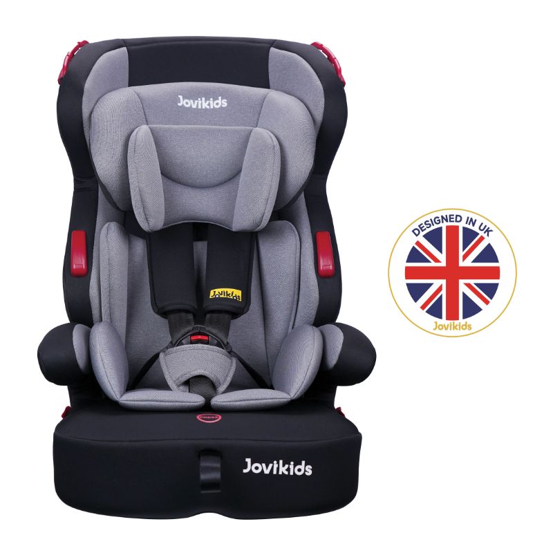 Jovikids - Tammy Car Seat With 3 Point Seat Belt - Grey