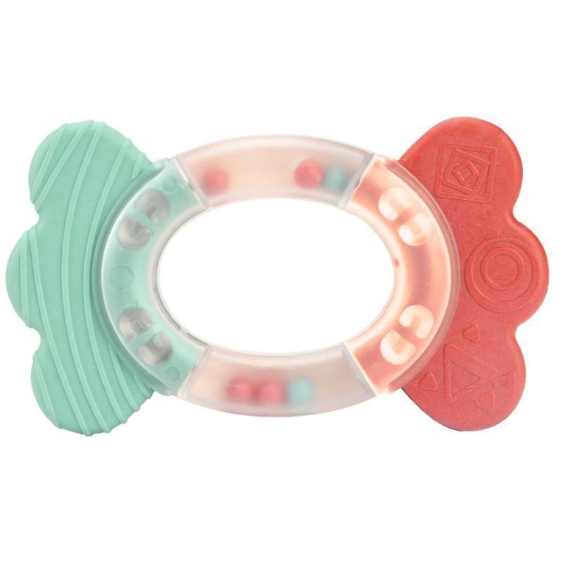 Eurekakids - Silicone Baby Teether And Rattle Set - 4pcs