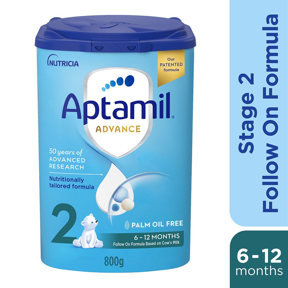 Aptamil - Advance 2 Palm Oil Free Follow On Formula - 800 g