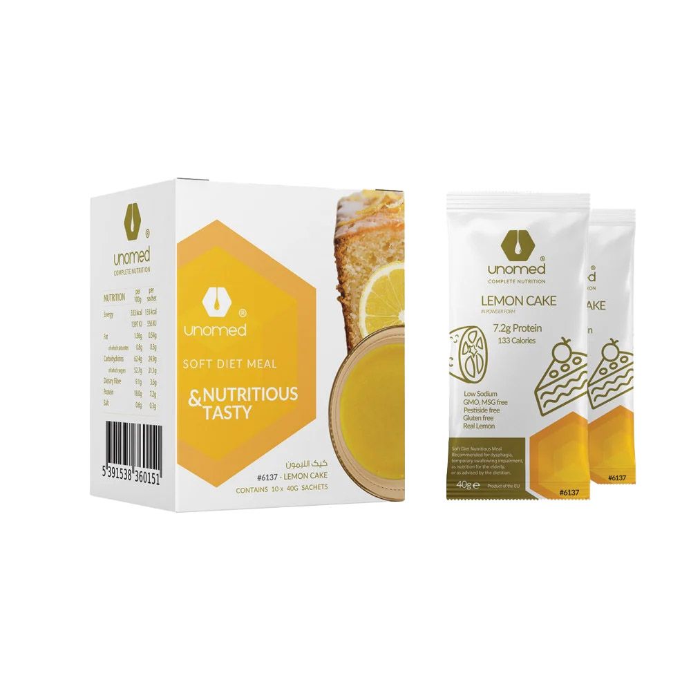 Unomed - Soft Diet Meal - Lemon Cake - 40 g - 10pcs