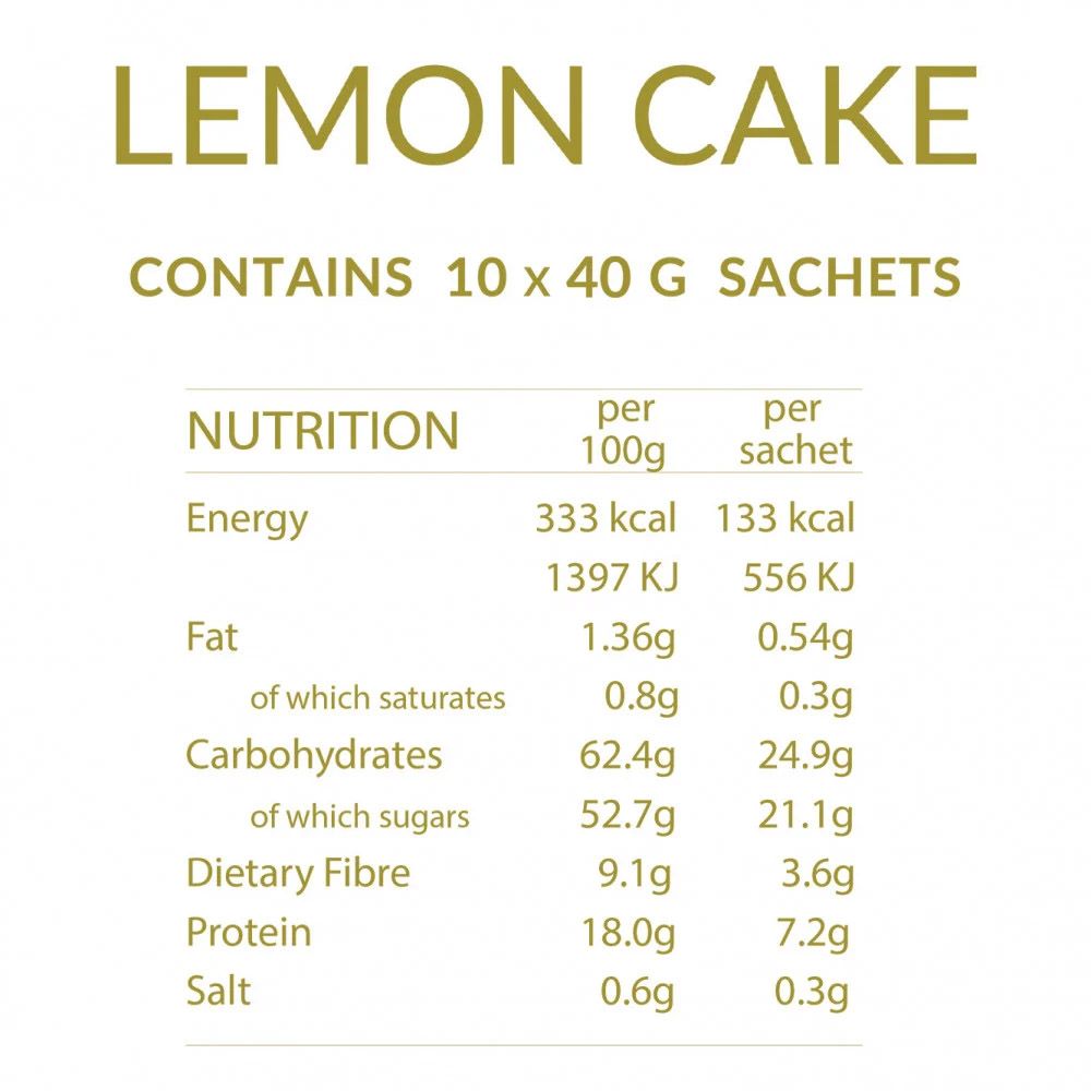 Unomed - Soft Diet Meal - Lemon Cake - 40 g - 10pcs