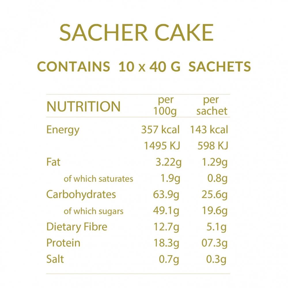 Unomed - Soft Diet Meal - Sacher Cake - 40 g - 10pcs