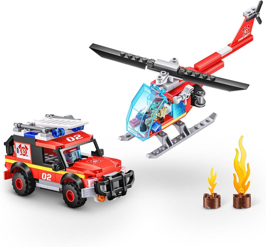 Zuru - Max Fire Brigade Action Building Blocks Adventure Playset - 265 Pcs