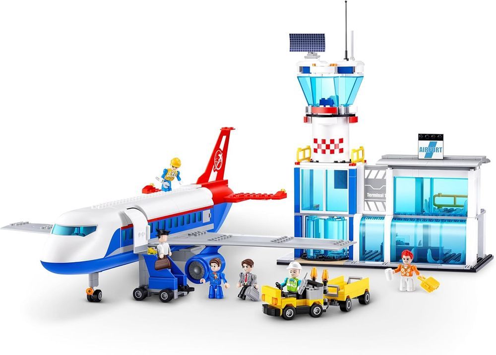 Zuru - Max Adventure Airport Building Blocks Playset - 793 Pcs