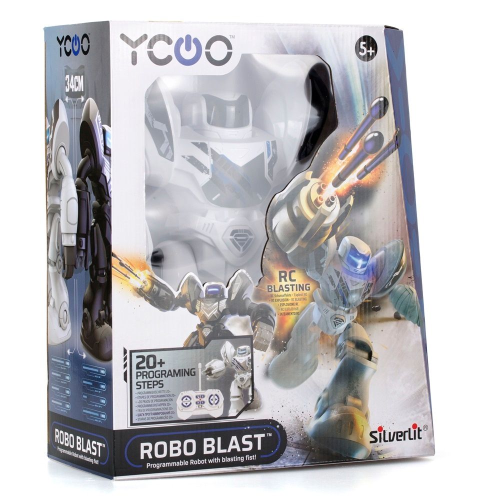 Silverlit - YCOO Robo Blast, Programmable Robot Toy - White