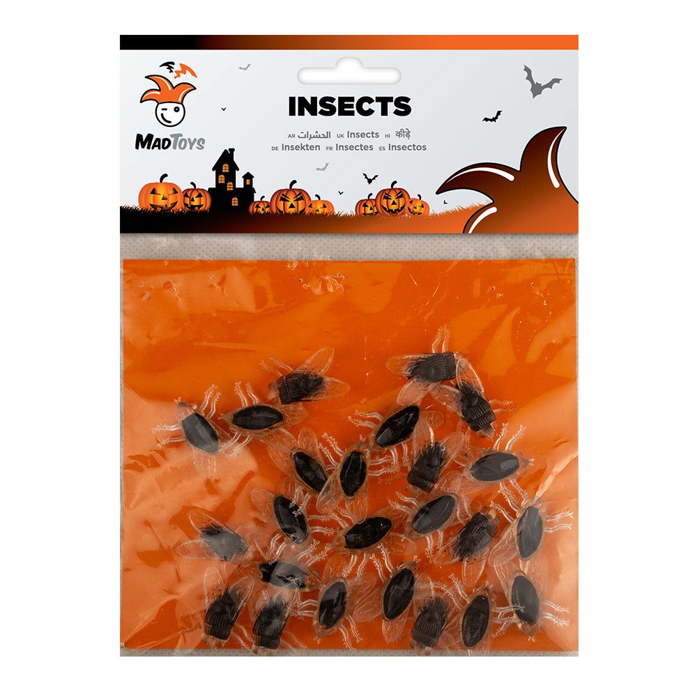 Mad Toys - Halloween Decoration - Spooky Fake Flies - 24pcs