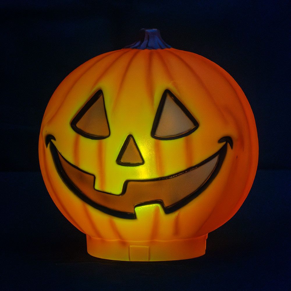 Mad Toys - Halloween Decoration - Creepy Light-Up Pumpkin - 9in