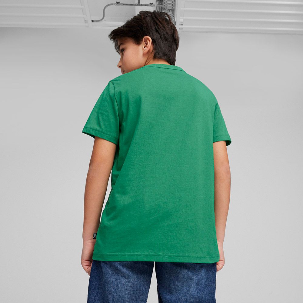 Puma - Ess+ 2 Col Logo Boys Tee - Archive Green