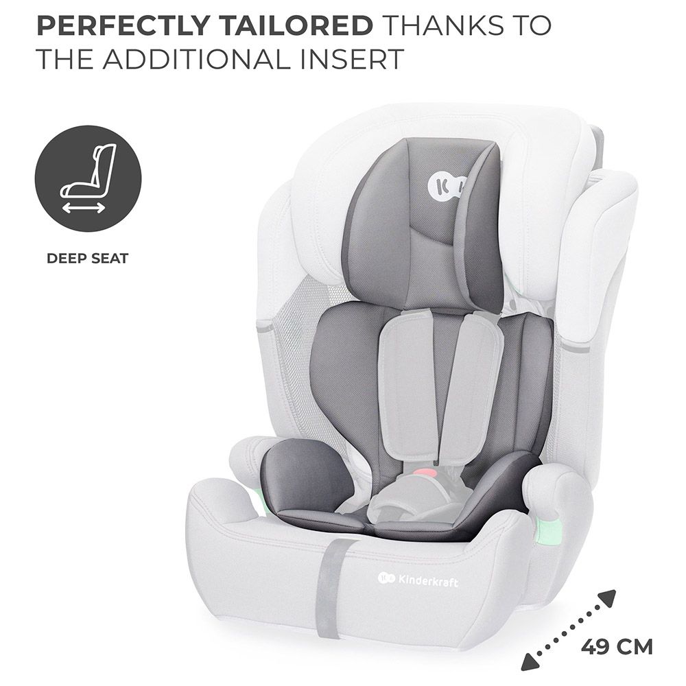 Kinderkraft - Comfort Up i-Size Car Seat 15m-12years (9-36kg) - Grey