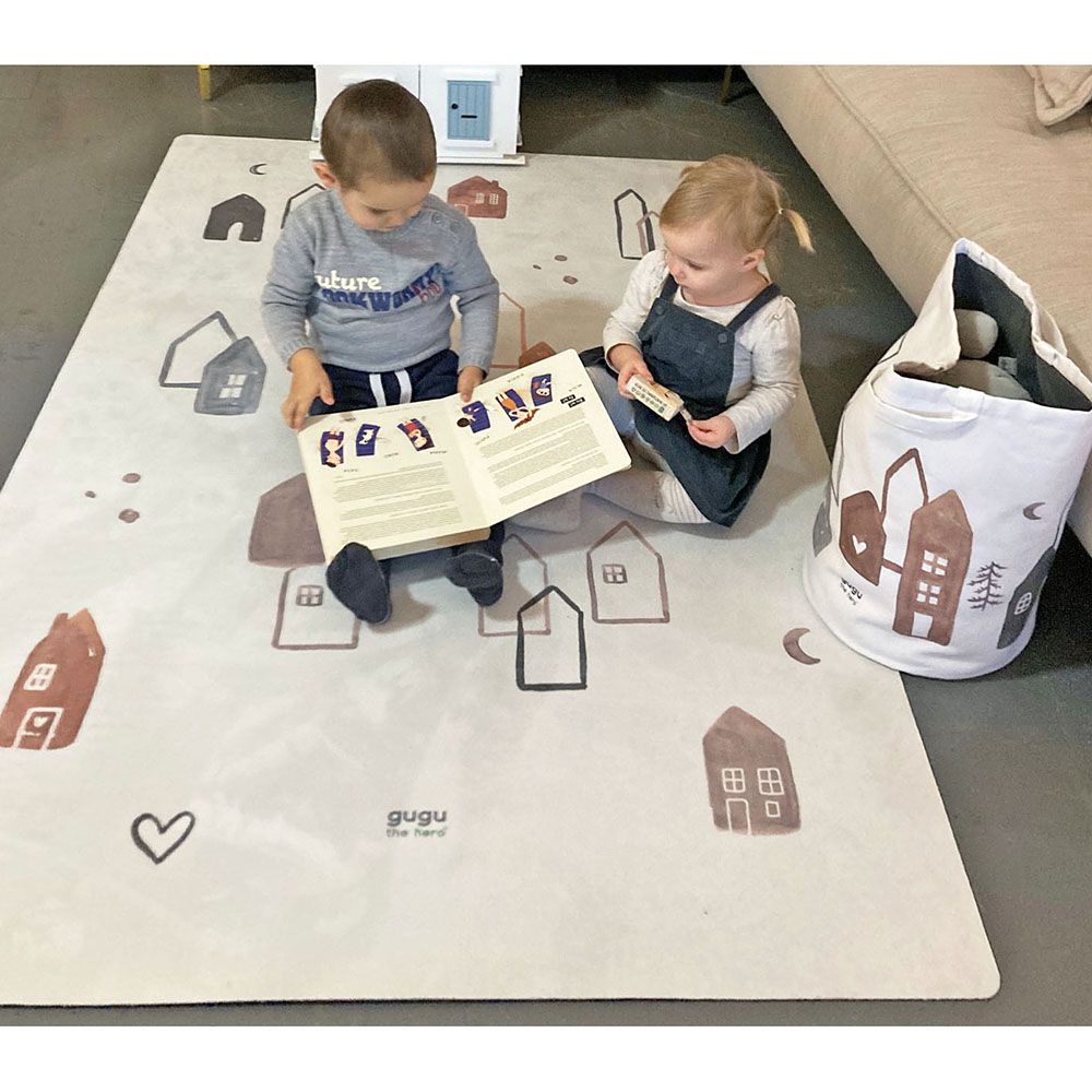 Gugu The Hero - Natural Rubber Mat - Scandi Town Big