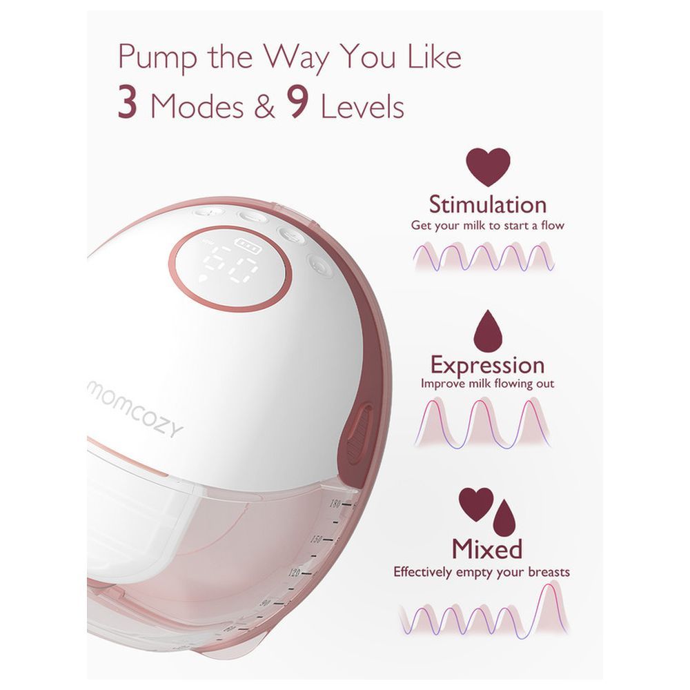 Momcozy - Mobile Style M6 Breast Pump - Cozy Red