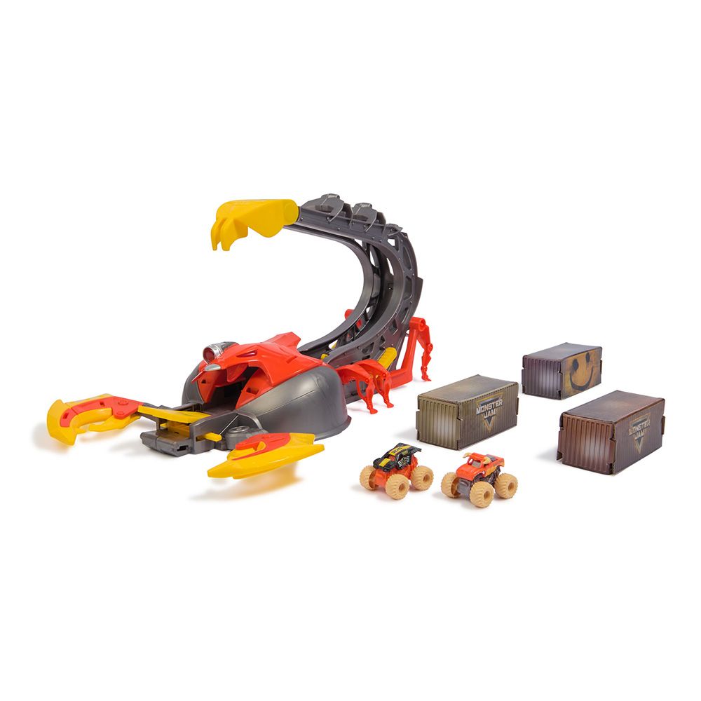 Monster Jam - Mini Venom Velocity Scorpion Playset - 18 Pcs