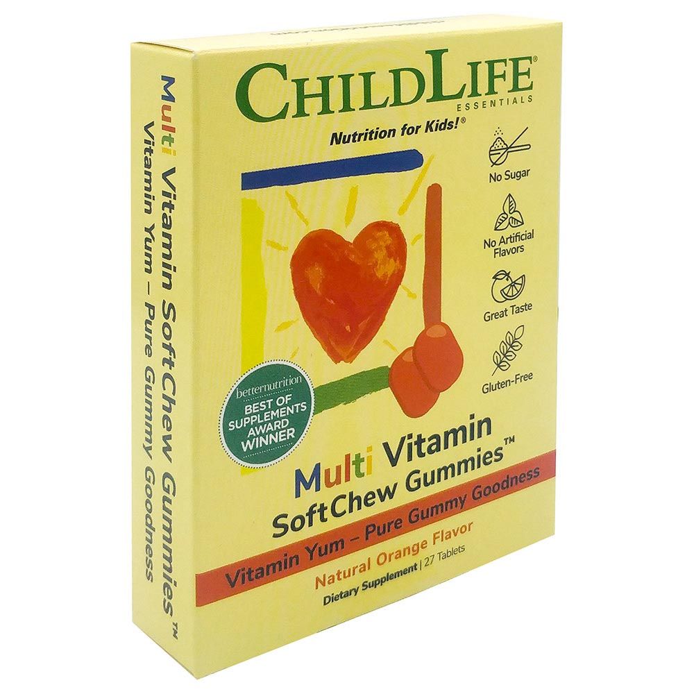 Childlife Essentials - Kids Multi-Vitamin SoftChew Gummies - Orange - 27's