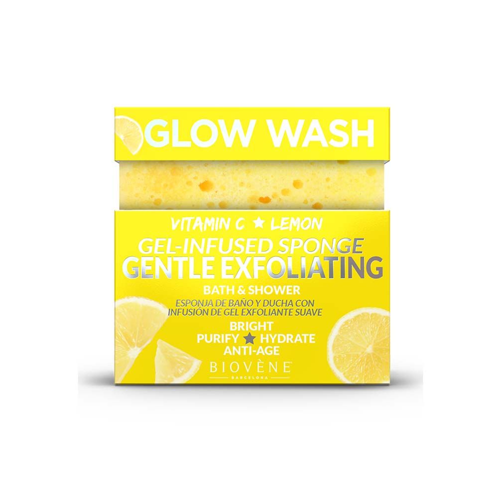 Biovene - Body Glow Wash Sponge - Yellow - 75gm