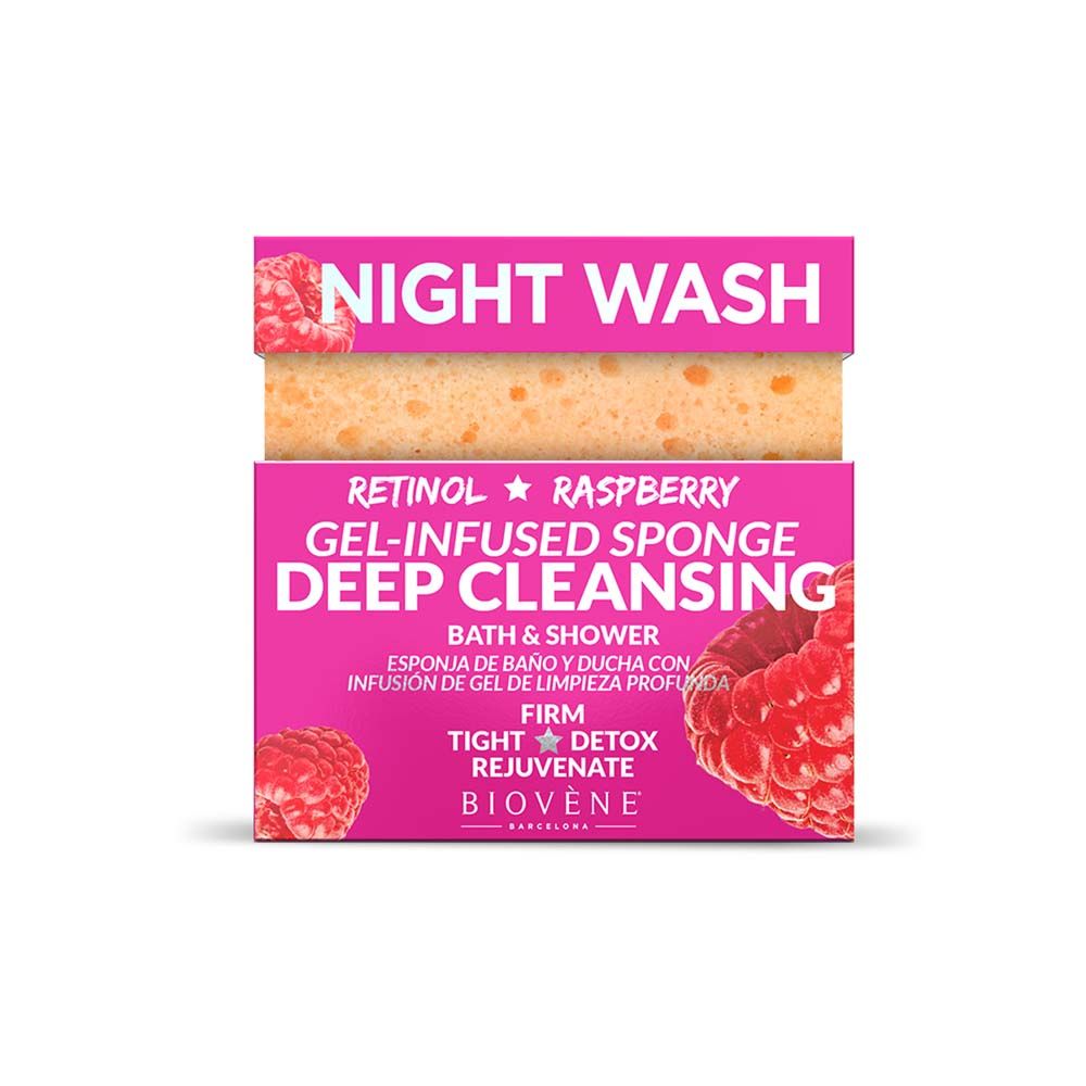 Biovene - Body Night Wash Sponge - Orange - 75gm