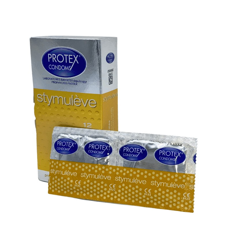 Protex - Stymuleve Condoms - 12 Pcs