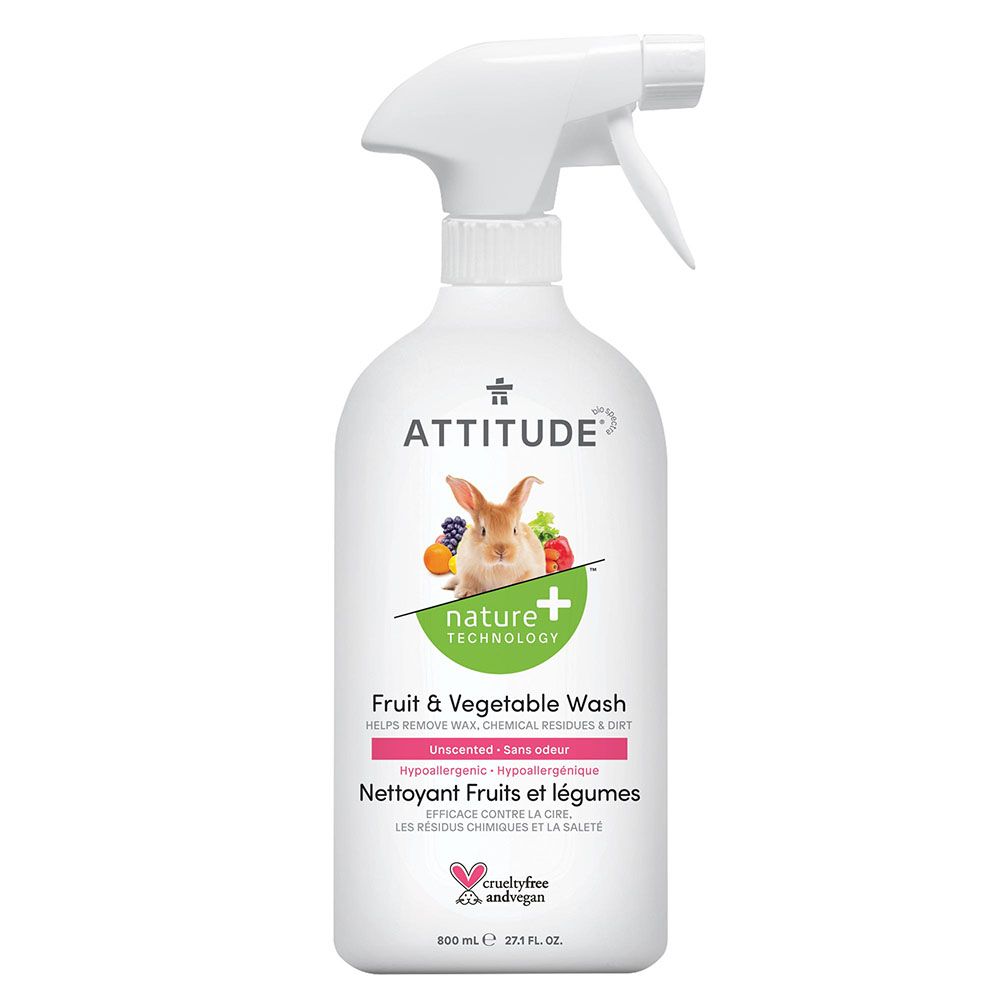 Attitude - Fragrance Free Fruit And Vegetable Wash - 800 ml