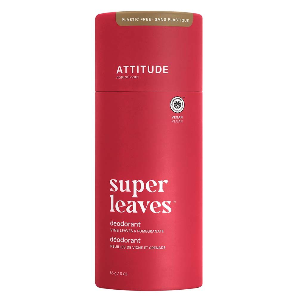 Attitude - Plastic-Free Deodorant - Red Vine Leaves - 85 g