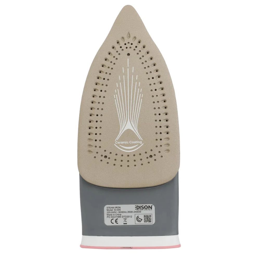 Edison - Full Ceramic Steam Iron - Pink - 280 ml - 2200W