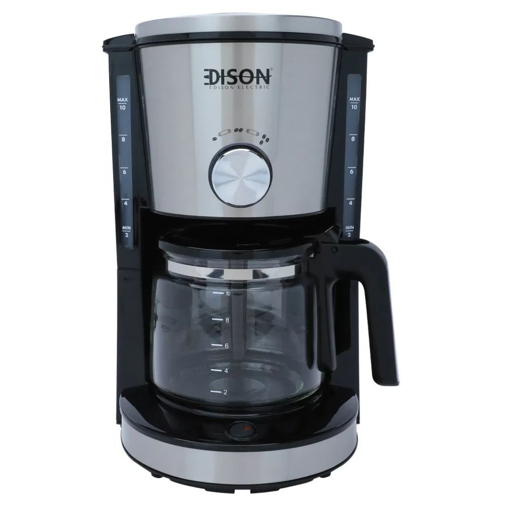 Edison - Electric Coffee Maker - Black - 1.25 L - 1000 W