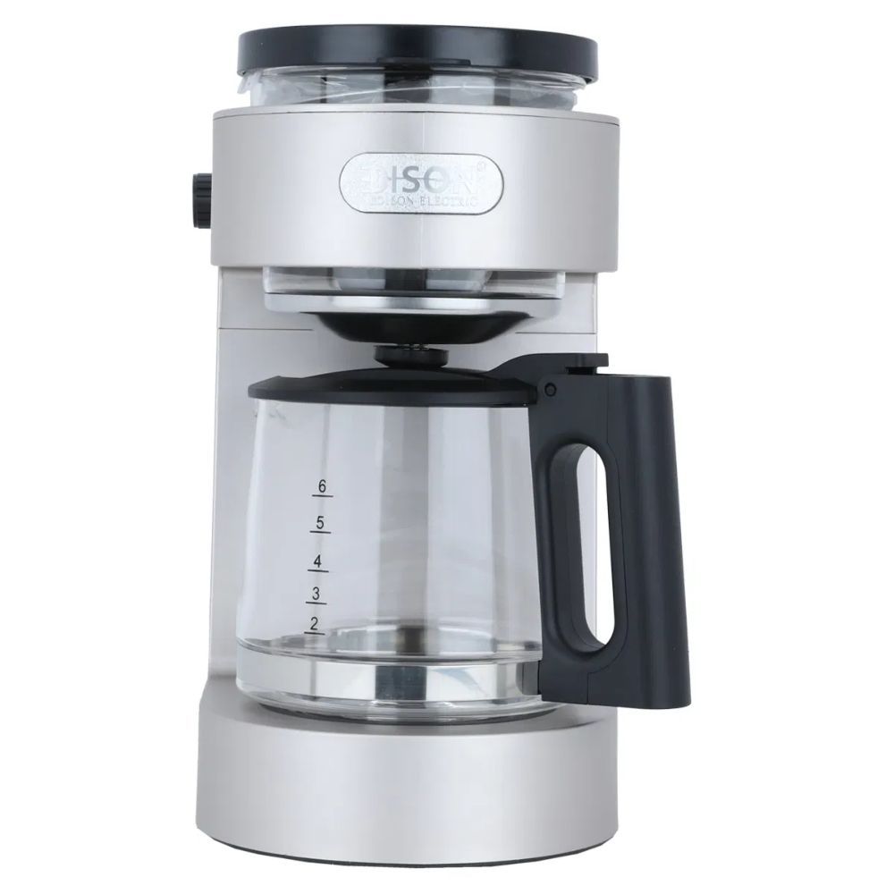 Edison - 3-In-1 Electric Drip Coffee Maker - White - 1.6 L - 800 W