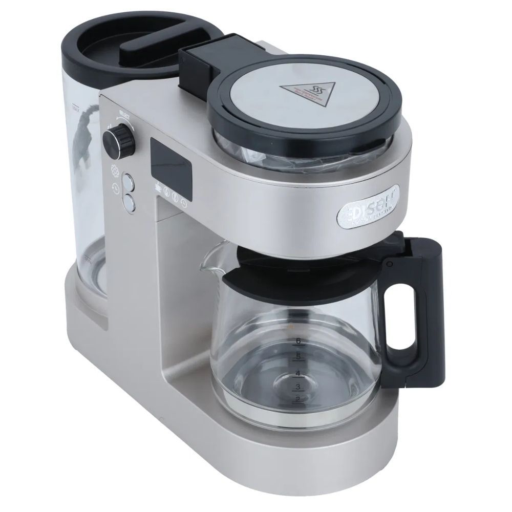 Edison - 3-In-1 Electric Drip Coffee Maker - White - 1.6 L - 800 W