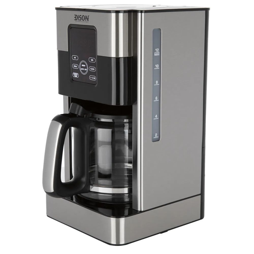 Edison - Electric Coffee Maker - Black - 1.8 L - 1000 W