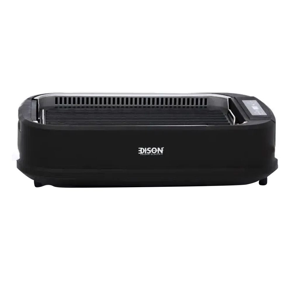 Edison - Smokeless Electric Grill - Black - 1500 W