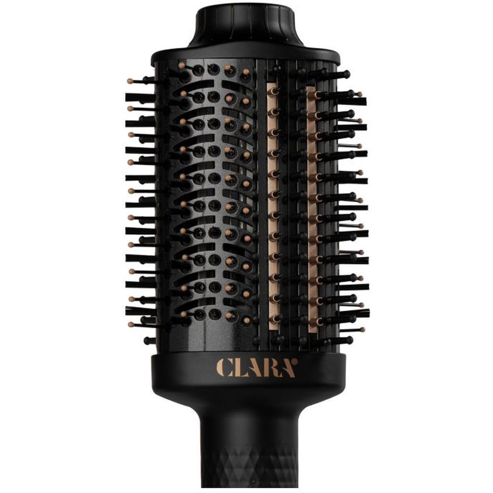 Clara - 2-in-1 Hot Brush & Styler Hair Dryer - Black