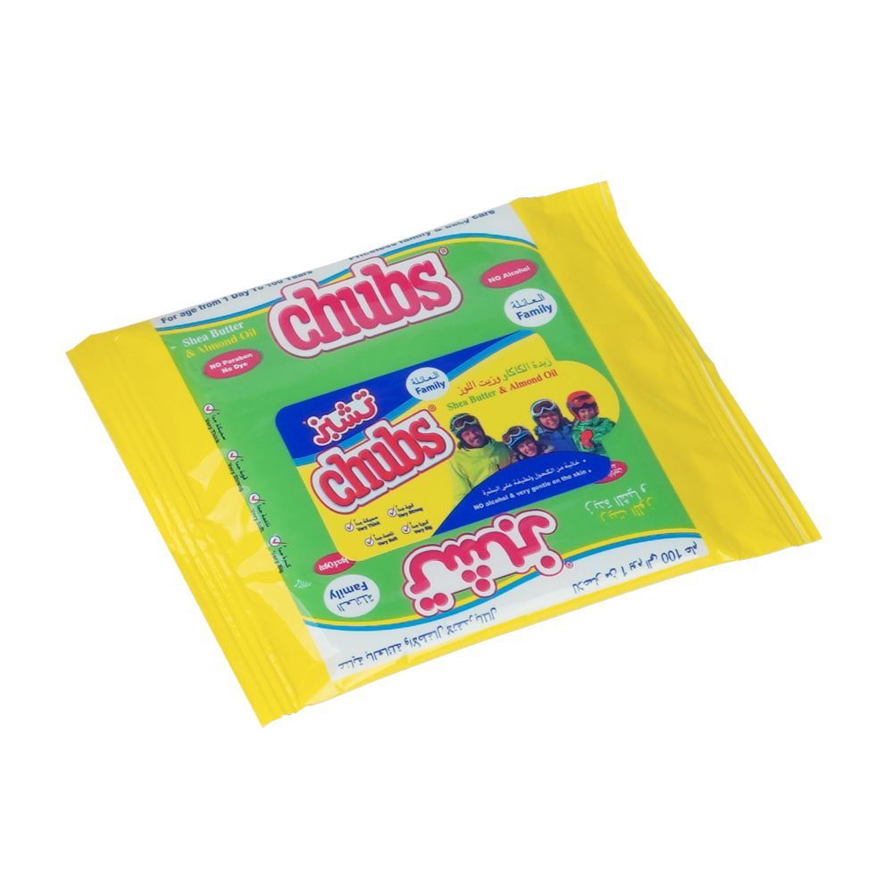 Chubs - All Family Shea Butter And Almond Oil Pocket Size Wipes - Pack of 5