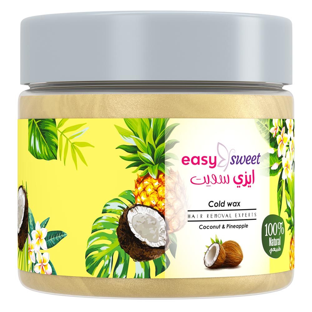 Easy - Sweet Cold Wax - Coconut And Pineapple Extract - 200 g