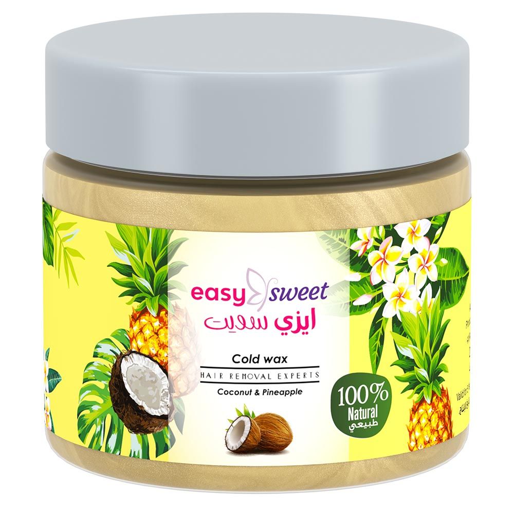 Easy - Sweet Cold Wax - Coconut And Pineapple Extract - 200 g