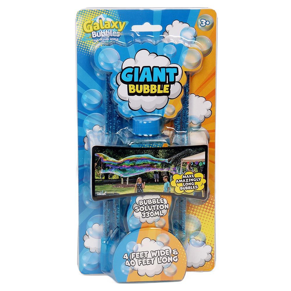 Galaxy Bubbles - Deluxe Giant Bubble Making Kit 330ml Bubble Solution