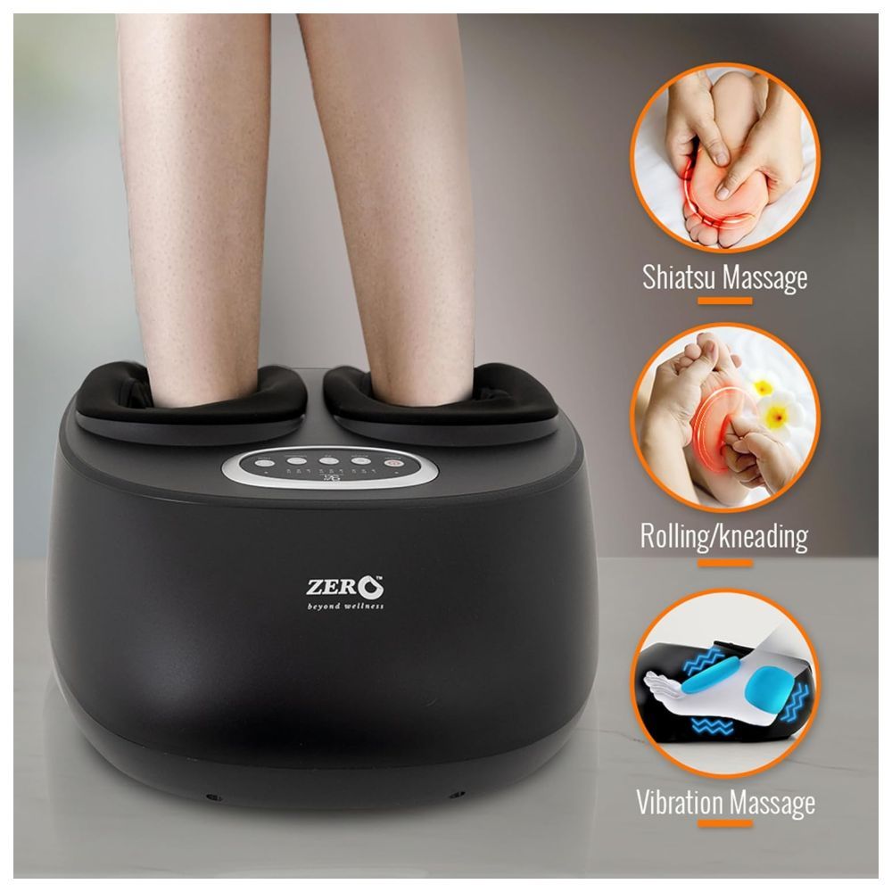 Zero HealthCare - The Guardian Angel Electric Foot Massager - Black