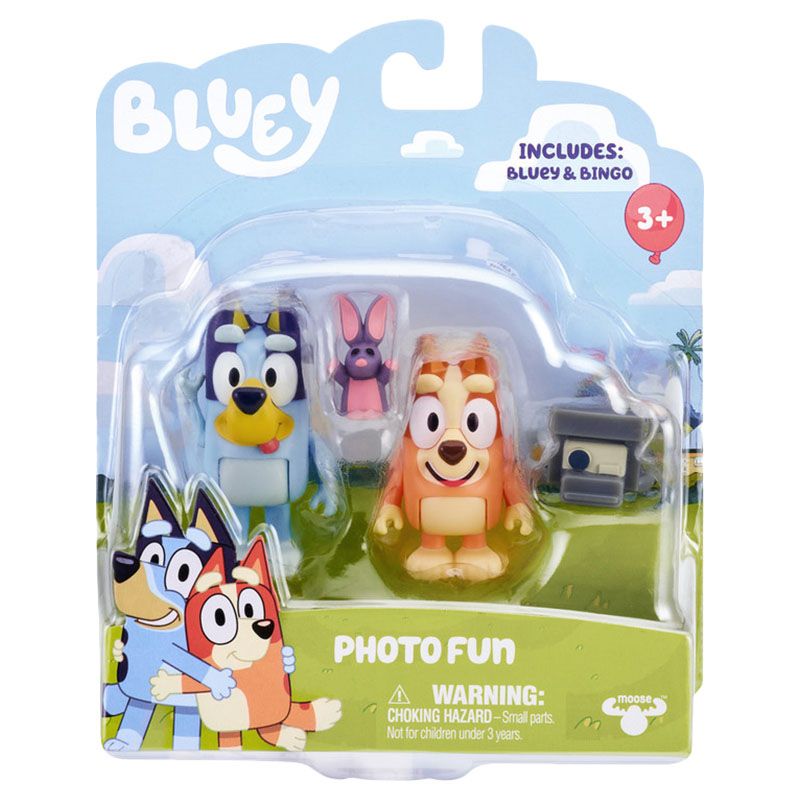 Bluey - Photo Fun Figure Set - Bluey And Bingo - 4pcs