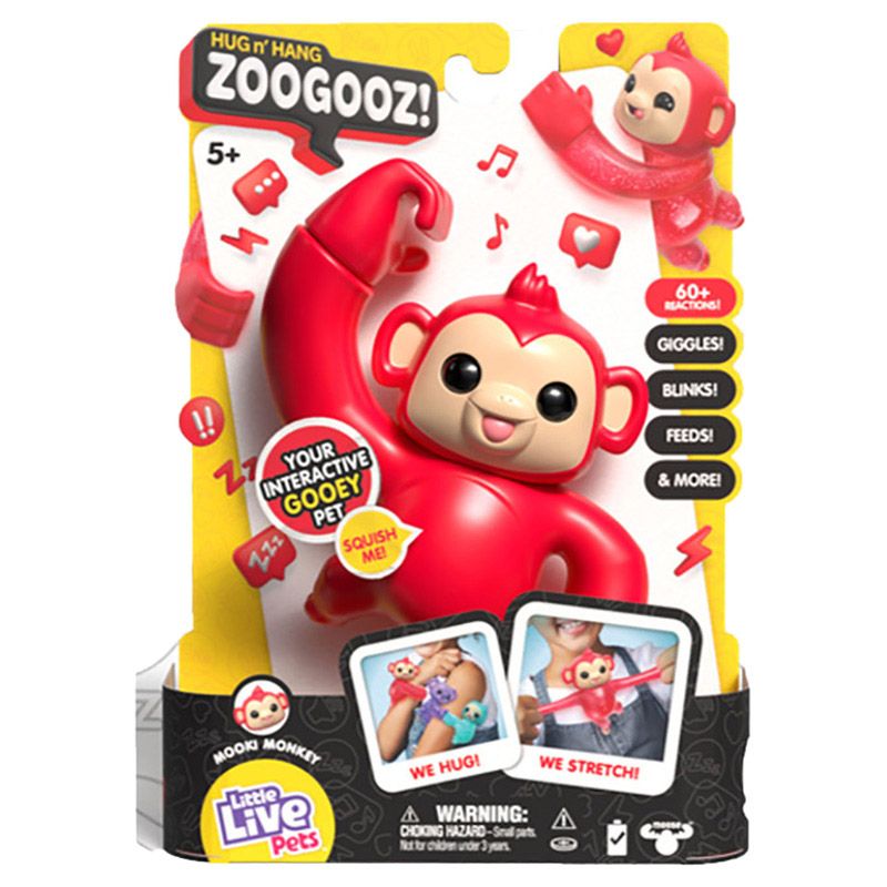 Little Live Pets - Mooki Monkey Interactive Pet Toy - Red