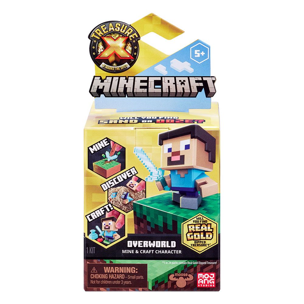 Minecraft - Overworld Mine And Craft Character Treasure Hunt Kit