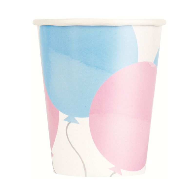 Unique - Gender Reveal Party Cups - Pack of 8 - 266ml