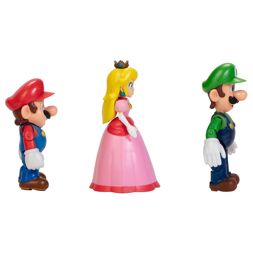 Mario - Super Mario Nintendo Figure Set - 3pcs - 4-Inch