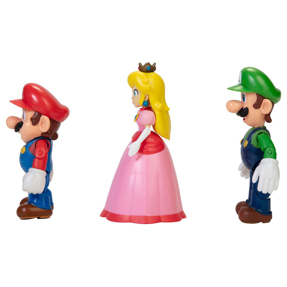 Mario - Super Mario Nintendo Figure Set - 3pcs - 4-Inch