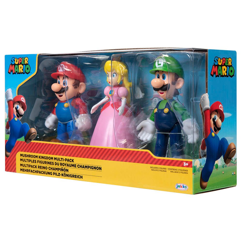 Mario - Super Mario Nintendo Figure Set - 3pcs - 4-Inch