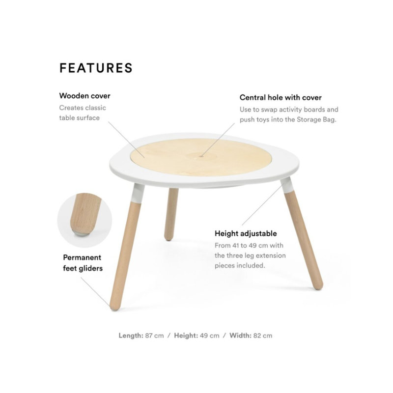 Stokke - MuTable Kids Play Table V2 - White