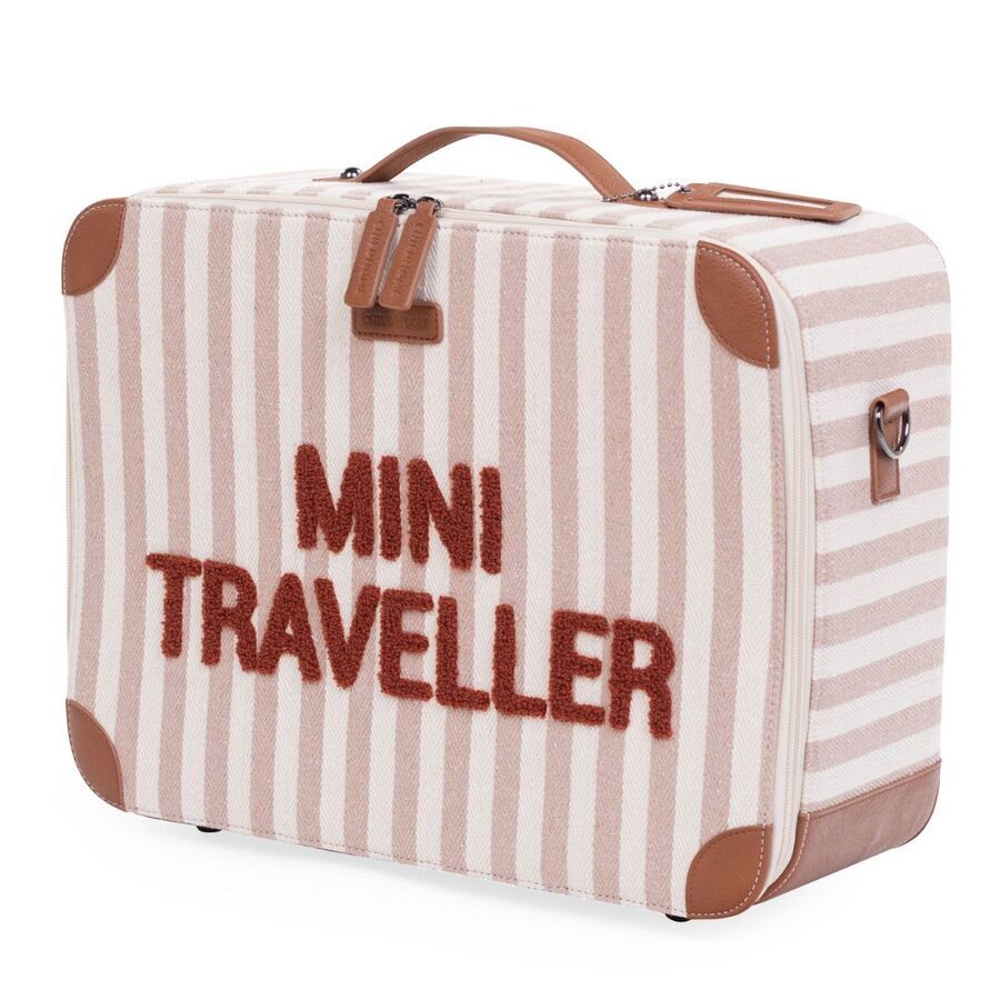 Childhome - Mini Traveller Kids Suitcase - Nude/Terracotta