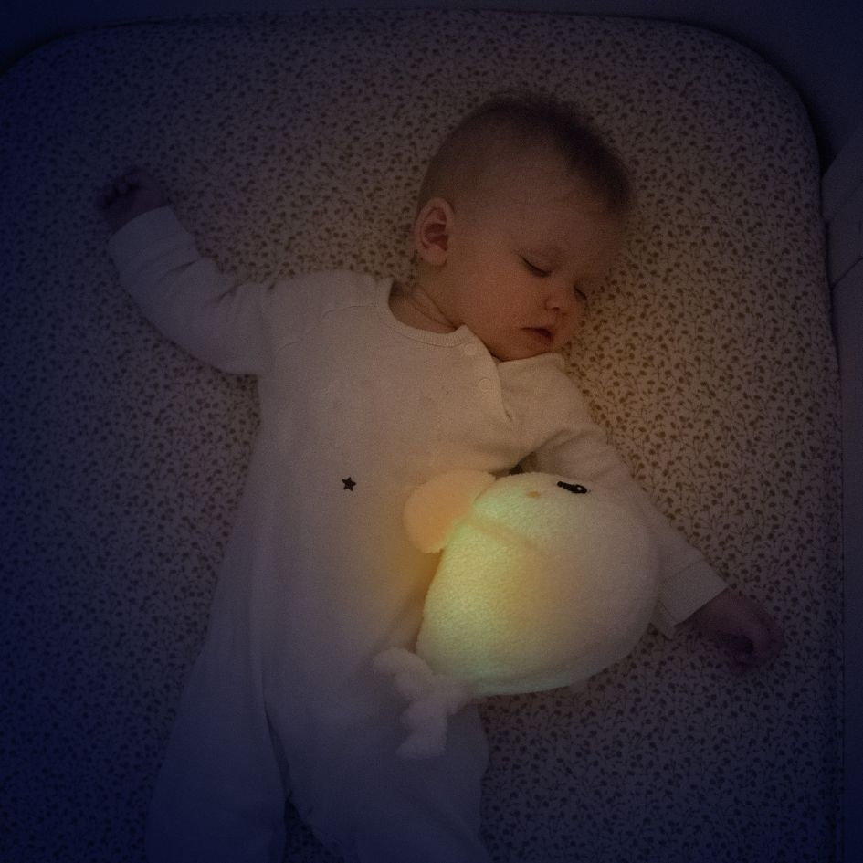 Pabobo - Cry Sensor Beluga Nightlight  - Whale