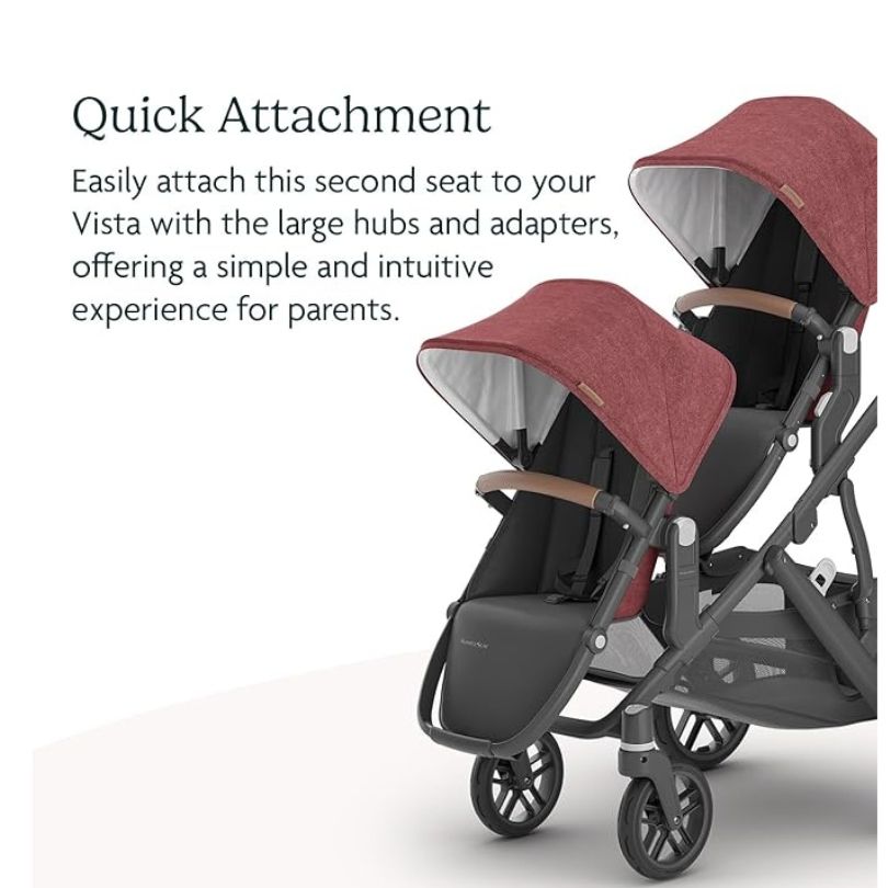 Uppababy - RumbleSeat V2 Lucy Stroller Seat - Rosewood Melange