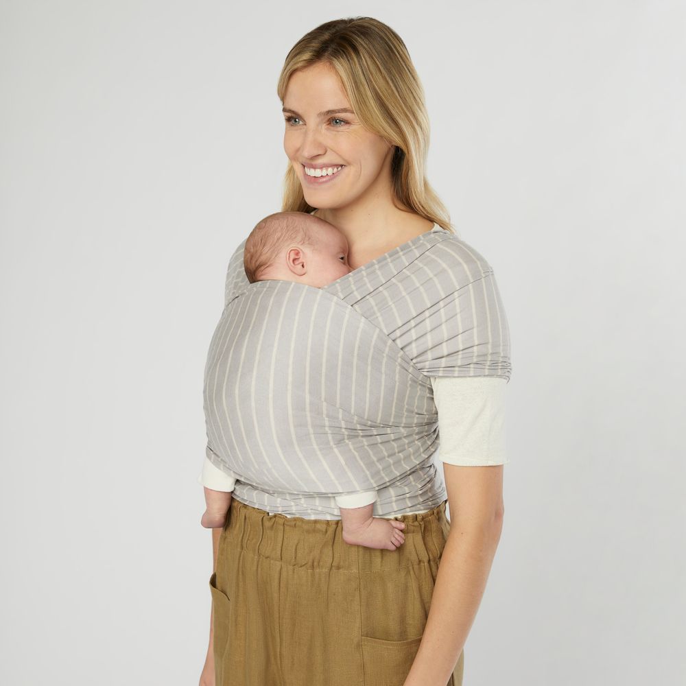 Ergobaby - Aura Knit Stripes Baby Wrap - Grey