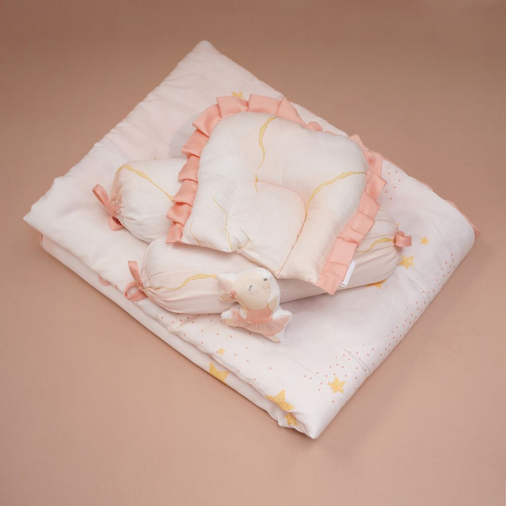 Fancy Fluff - Organic New Born Bed Set - 6pcs - Day Dream