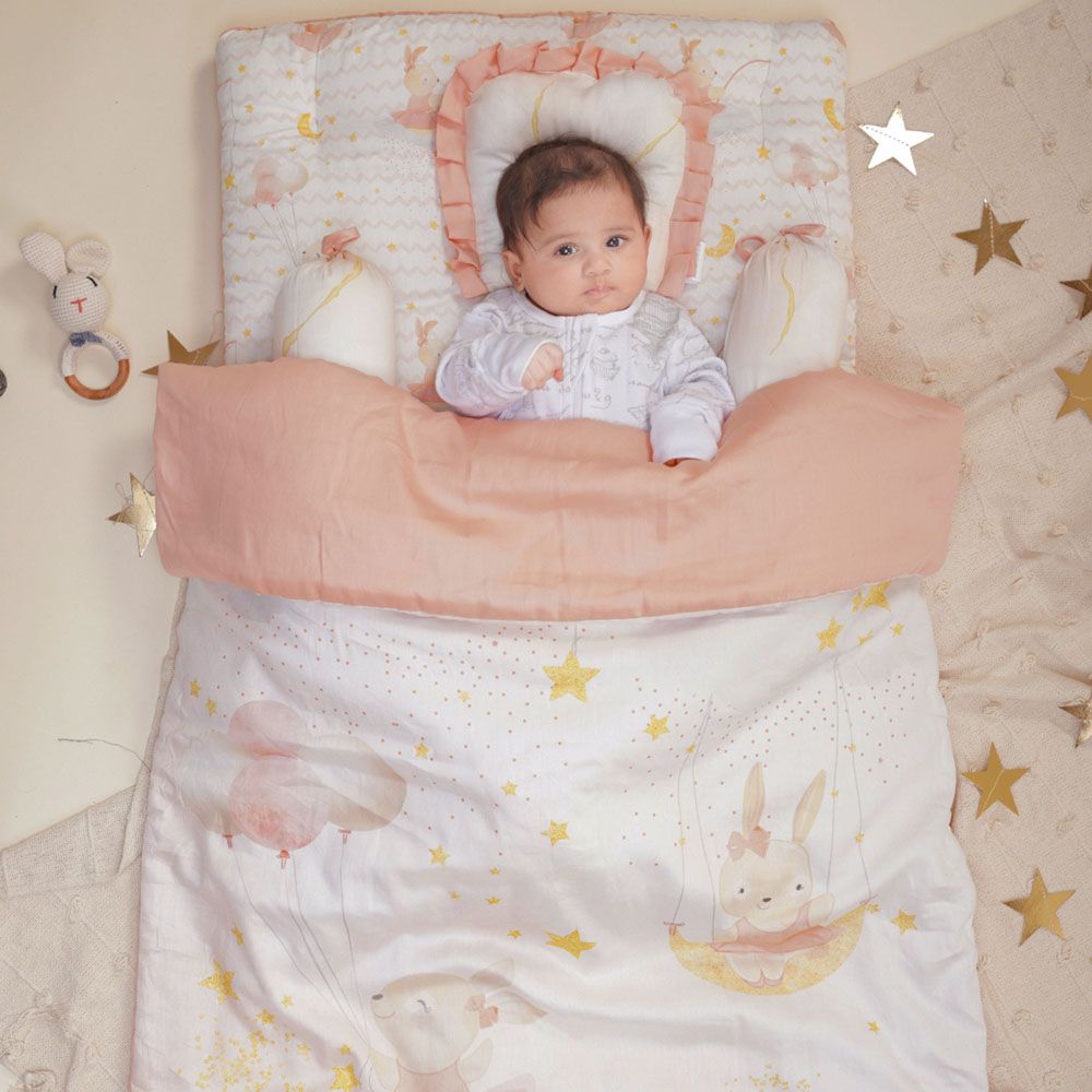 Fancy Fluff - Organic New Born Bed Set - 6pcs - Day Dream