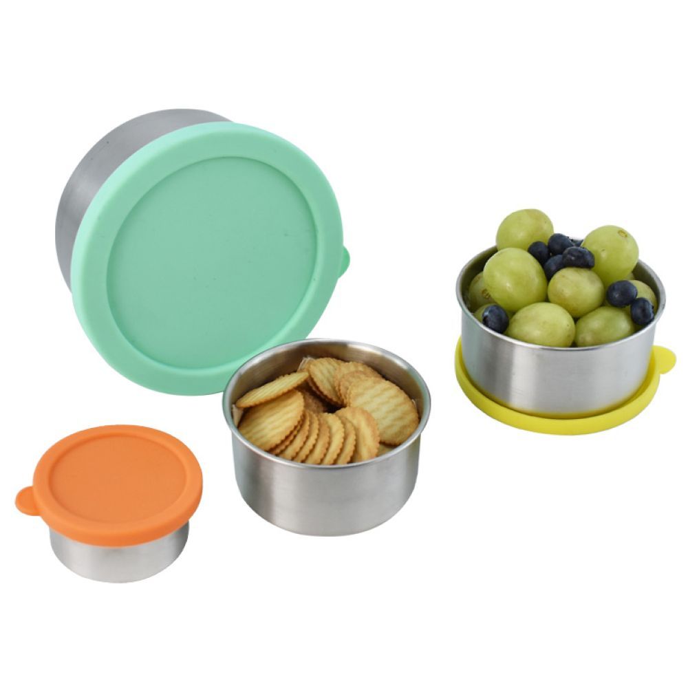 Tiny Tots - Stainless Steel Snack Containers - 4pcs